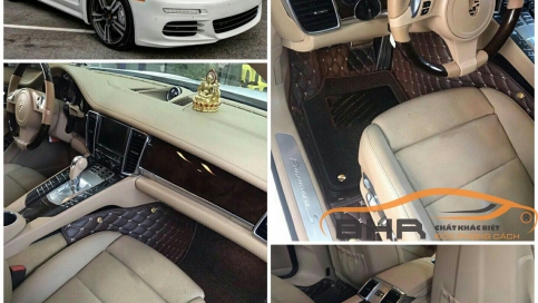 Thảm lót sàn ô tô 5D 6D Porsche Panamera giá gốc tận xưởng, bảo hành trọn đời